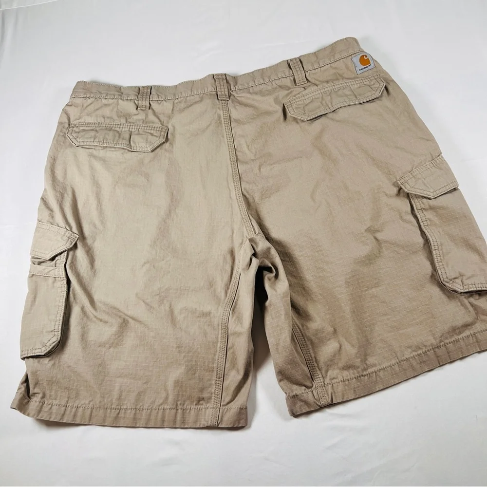 Carhartt Force Relaxed Fit Men's Beige Khaki Cargo Shorts Outdoor Workwear sz 46